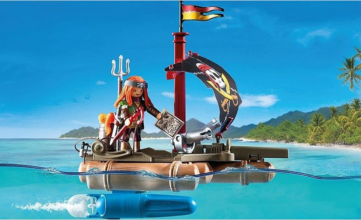 פליימוביל רפסודה פיראטית עם אוצר 71794 - Playmobil