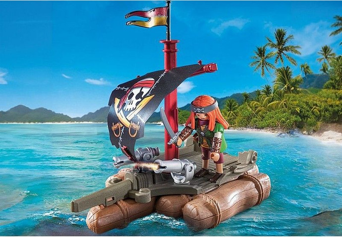 פליימוביל רפסודה פיראטית עם אוצר 71794 - Playmobil