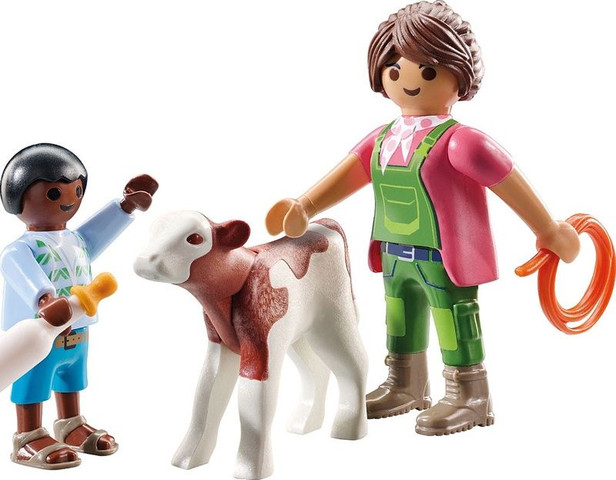 פליימוביל חקלאי עם עגל 71803 Playmobil