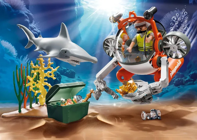פליימוביל חיפוש אוצרות עם צוללת 71860 - Playmobil