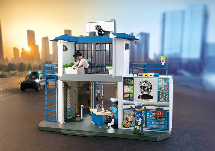 פליימוביל תחנת משטרה עם חדר חקירה 71874 - Playmobil