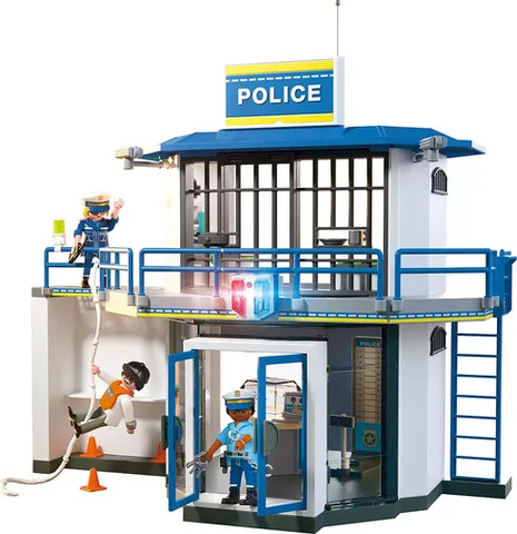 פליימוביל תחנת משטרה עם חדר חקירה 71874 - Playmobil