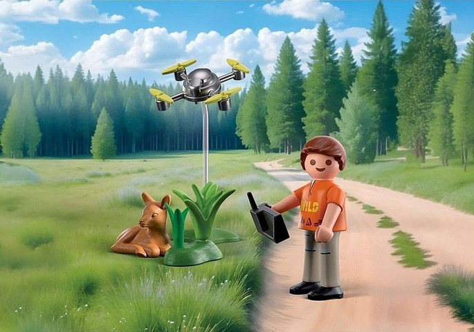 פליימוביל חילוץ במבי עם רחפן 71880 Playmobil