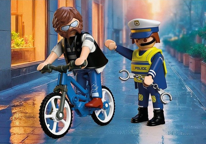 שוטר וגנב אופניים Playmobil 72076