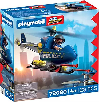 פליימוביל מסוק משטרה עם פונקציית מכ''ם 72080 Playmobil