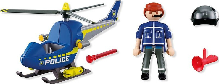 פליימוביל מסוק משטרה עם פונקציית מכ''ם 72080 Playmobil