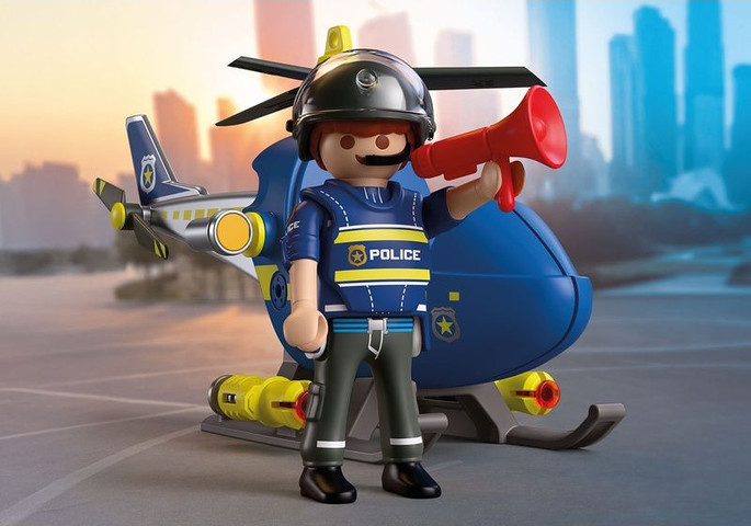 פליימוביל מסוק משטרה עם פונקציית מכ''ם 72080 Playmobil