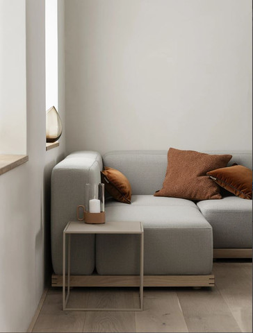 כרית מילוי נוצות 40X60 אפור בהיר BOUCLE micro chip