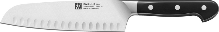 סכין סנטוקו שקעים 18 ס״מ צווילינג Zwilling גרמניה סדרת Pro