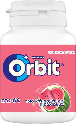 מסטיק אורביט בטעם אבטיח ללא סוכר