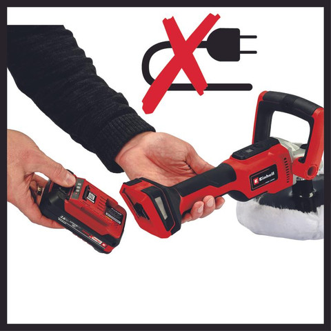 פולישור פחחים מקצועי נטען 18v + סוללה ומטען 2.5Ah