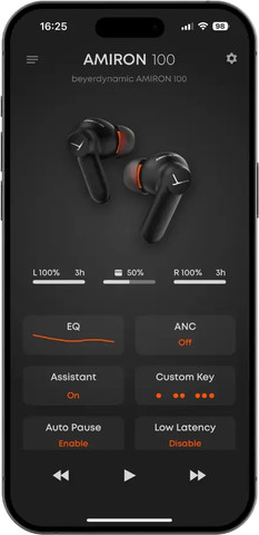 אוזניות אלחוטיות Beyerdynamic TWS AMIRON 100 שחור