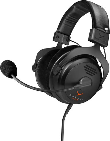 אוזניות גיימינג מקצועיות beyerdynamic MMX 330 PRO עם מיקרופון חכם לסינון רעשים שחור