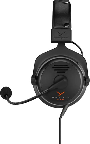 אוזניות גיימינג מקצועיות beyerdynamic MMX 330 PRO עם מיקרופון חכם לסינון רעשים שחור