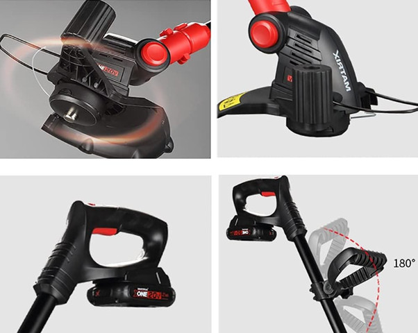 סט גינון נטען 20V  מכסחת,חרמש וגוזם כולל סוללה ומטען KRAUSS GERMANY