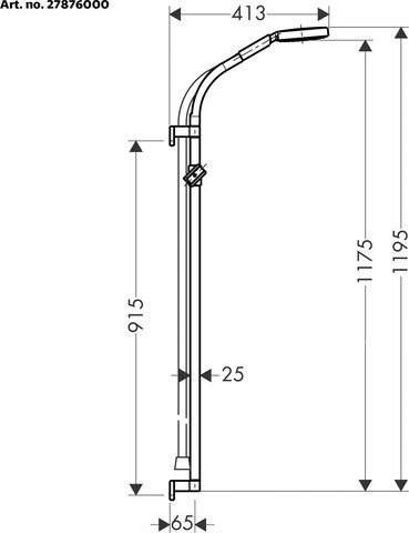 סט מערכת רחצה למקלחת Hansgrohe