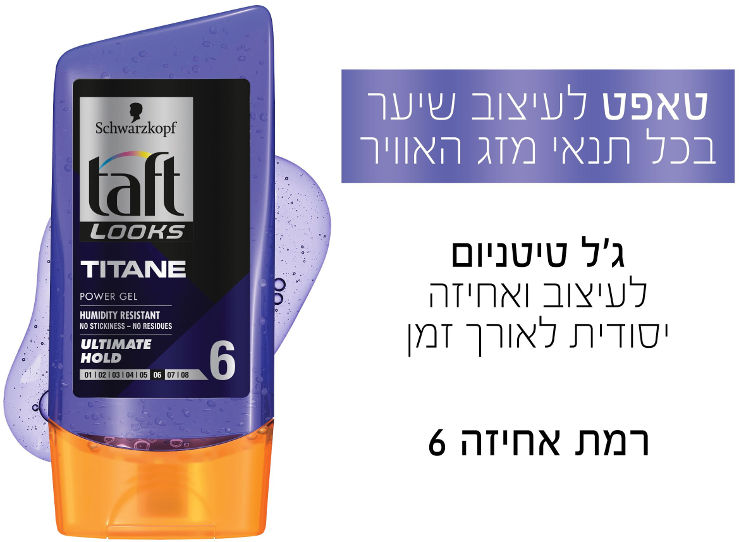 ג'ל טיטניום – לאחיזה יסודית לאורך זמן דרגת חוזק 6