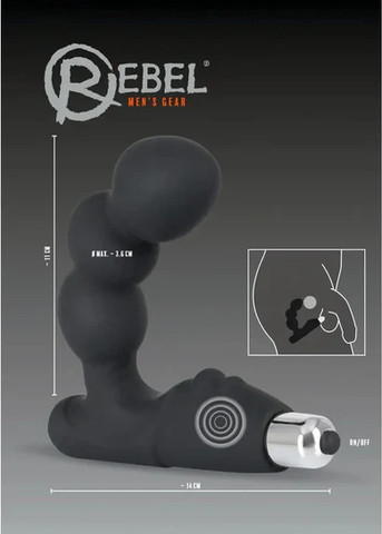 Bead Shaped Prostate Stimulator by Rebel Men's Gear
