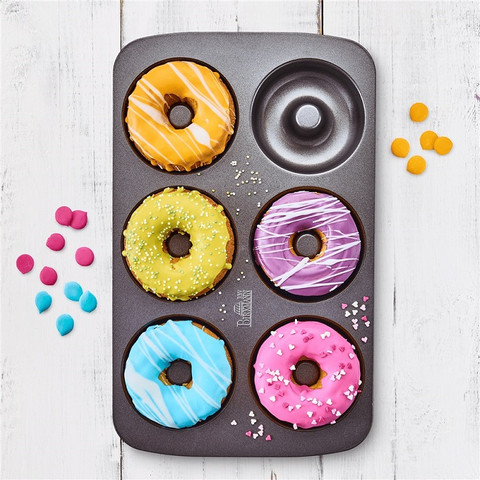 תבנית מיני דונט 6 יחידות Birkmann בירקמן EASY BAKING Doughnuts