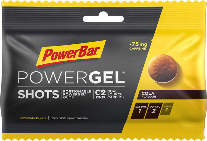 PowerGel Shots ג'ל אנרגיה בטעם קולה עם קפאין