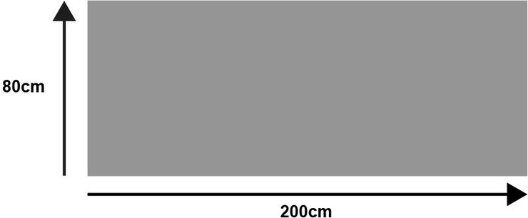 שטיח  CANVAS floor mat 80X200