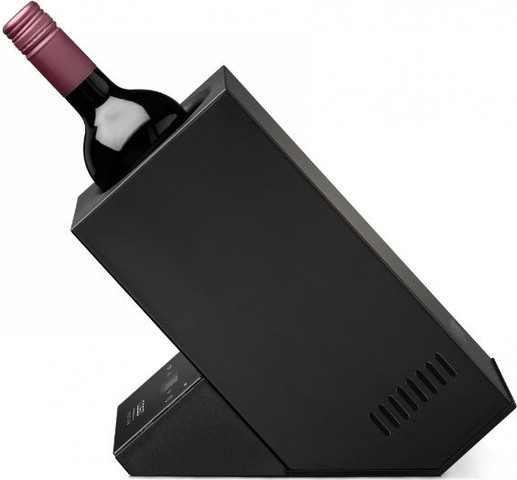 מקרר יין קומפקטי לבקבוק יין בודד Caso קאסו WineCase One INOX שחור