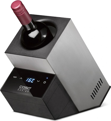 מקרר יין קומפקטי לבקבוק יין בודד Caso קאסו WineCase Deluxe Inox
