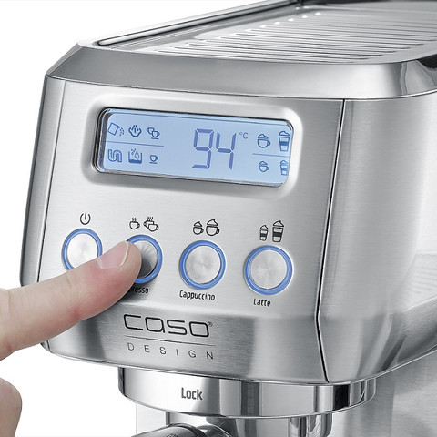 מכונת אספרסו אוטומטית כולל מקציף Caso קאסו Espresso Gourmet Latte