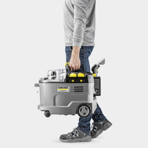 מכשיר לניקוי שטיחים בהזרקה-יניקה מבית KARCHER קארשר דגם PUZZI 8/1C