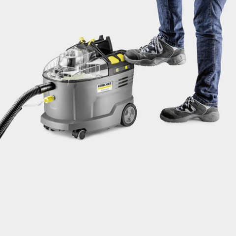 מכשיר לניקוי שטיחים בהזרקה-יניקה מבית KARCHER קארשר דגם PUZZI 8/1C