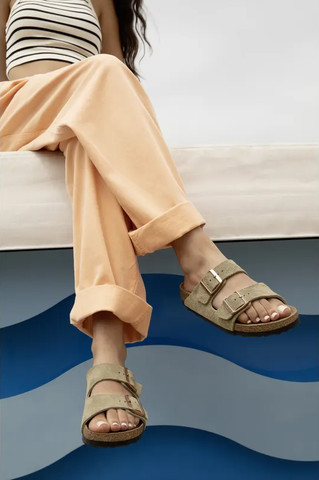 Birkenstock Arizona SFB Taupe 951303-taupe סנדלים