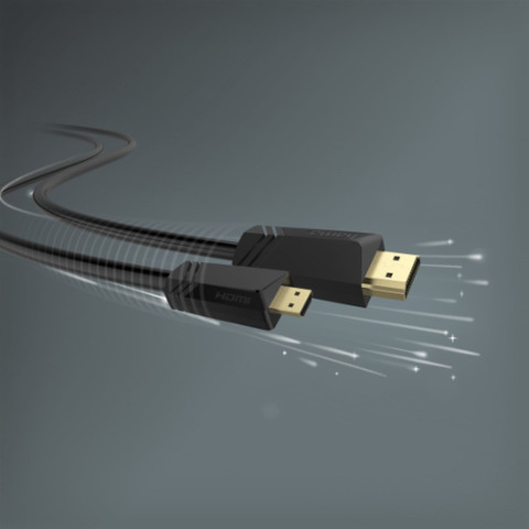 כבל HDMI ל-HDMI Micro מוזהב באורך 1.5 מטר דגם 205016
