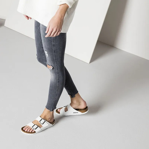 Birkenstock  ARIZONA BS WHITE 552683-white כפכפים