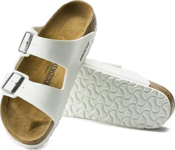 Birkenstock  ARIZONA BS WHITE 552683-white כפכפים