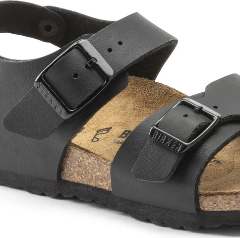 Birkenstock  New York Kids BF Black 187603-black כפכפים