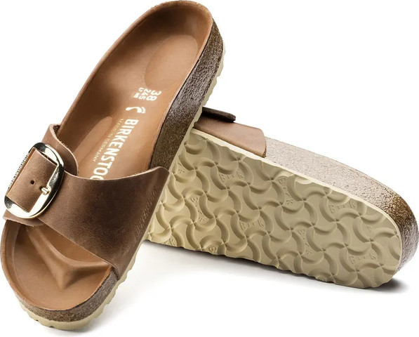 Birkenstock Madrid Big Buckel Leather Cognac 1006525 סנדלים