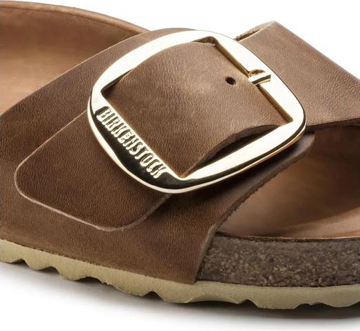 Birkenstock Madrid Big Buckel Leather Cognac 1006525 סנדלים