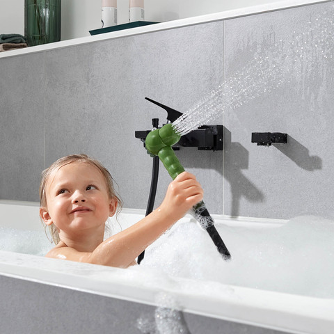 מזלף יד למקלחת ילדים עם 2 מצבי זרימה Hansgrohe Jocolino דגם תנין
