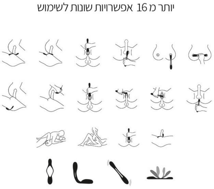 ויברטור רב שימושי  'אלסטיק ג'וי'