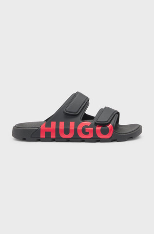 כפכפי הוגו Logo Sandals With Double Touch-Closure Straps גברים - הוגו - Black