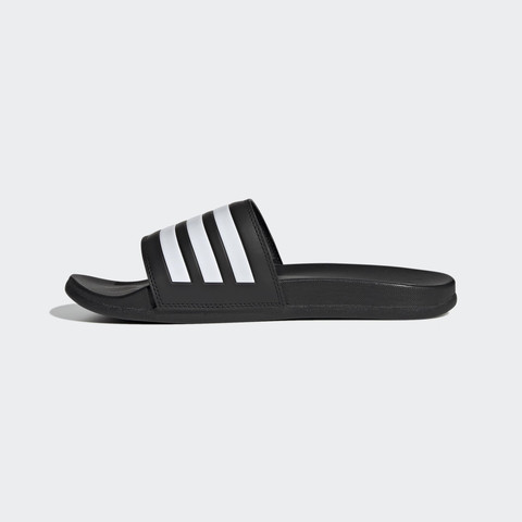 אדידס כפכף גברים פסים לבנים בסיס שחור (Adilette Comfort)