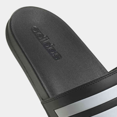 אדידס כפכף גברים פסים לבנים בסיס שחור (Adilette Comfort)