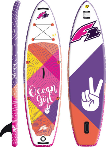 F2 Ocean Girl Kids 8.2/9.2 סאפ מתנפח איכותי לילדות עם משוט