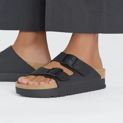 Birkenstock Arizona PAP Flex Platform Black 1027395 כפכפים