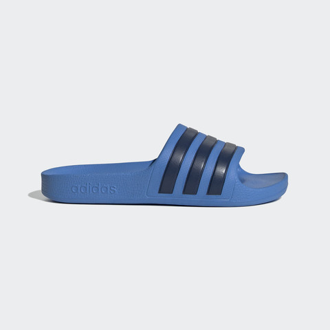 אדידס נעלי נוער כפכף פסים שחורים בצבע כחול (ADILETTE AQUA K)