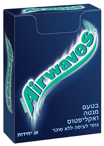 מסטיק איירוויבז בטעם מנטה אקליפטוס ללא סוכר