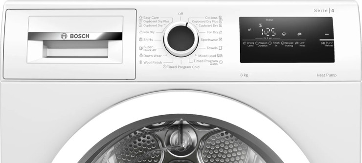מייבש כביסה קונדנסור - 8 ק"ג כולל משאבת חום Bosch בוש Serie 4 WTH9281IL