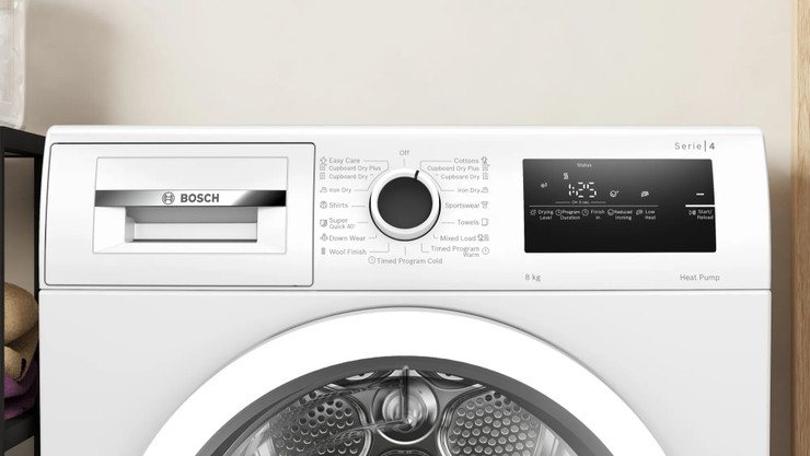 מייבש כביסה קונדנסור - 8 ק"ג כולל משאבת חום Bosch בוש Serie 4 WTH9281IL