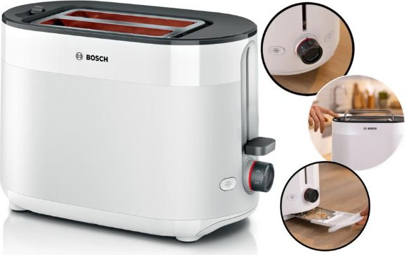 מצנם 2 פרוסות Bosch TAT2M121 לבן