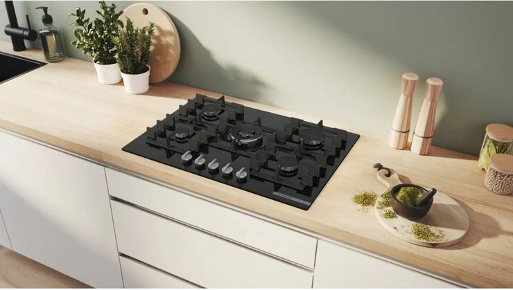 כיריים גז - 5 להבות 75 ס"מ Bosch בוש FlameSelect PPQ7A6I40Y